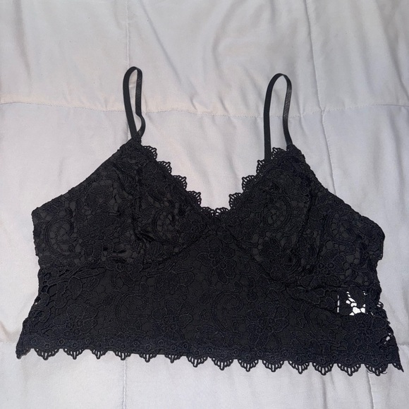 NWOT SHEIN Black Lace Tank Top Crop Top Size 2X - Picture 1 of 4